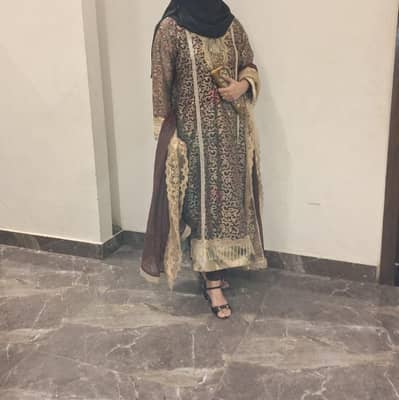 Sami formal dress large size black and coper golden