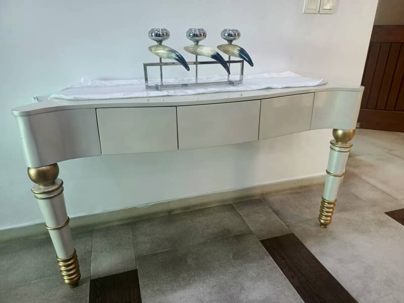Off White Wall Console Table 2