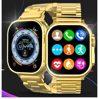 C9 Ultra Max Gold Edition Smart Watch 2.1″ Infinite HD Display, Calls,