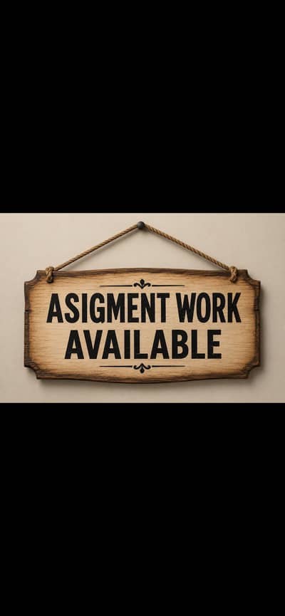 Assignment work