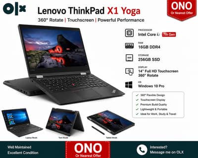 Lenovo ThinkPad X1 Yoga Gen 2 – 360° 2-in-1 Laptop