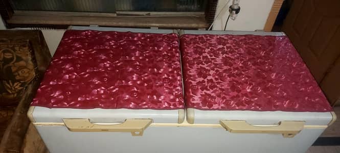 Double door big deep freezer. .