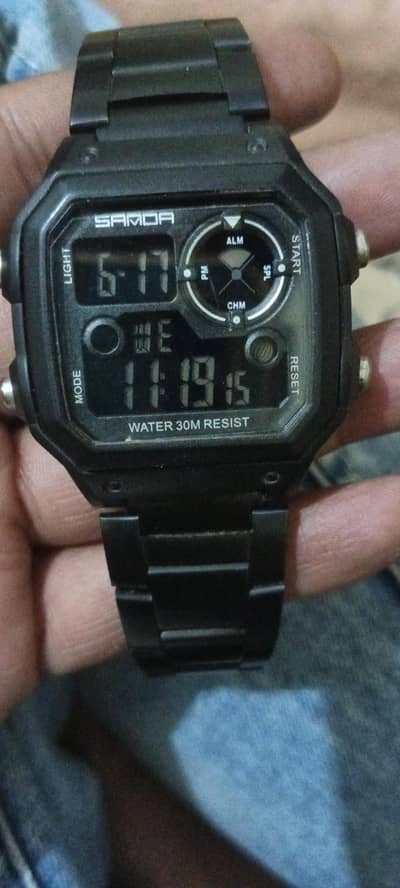 sanda original waterproof square shape men watch