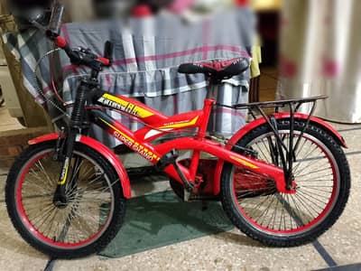 Red color bicycle good condition