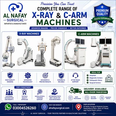 Complete Range of X-Ray & C-Arm Machines - Reliable Machines - X-Ray