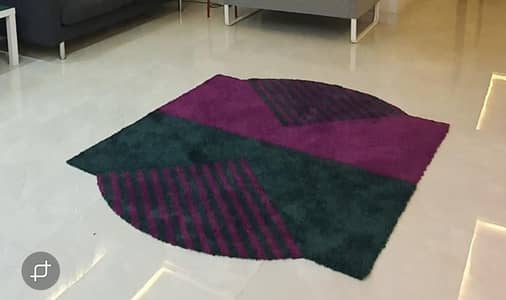 Ikea Cut-Out Rug Multi Coloured  Large 3D Effect