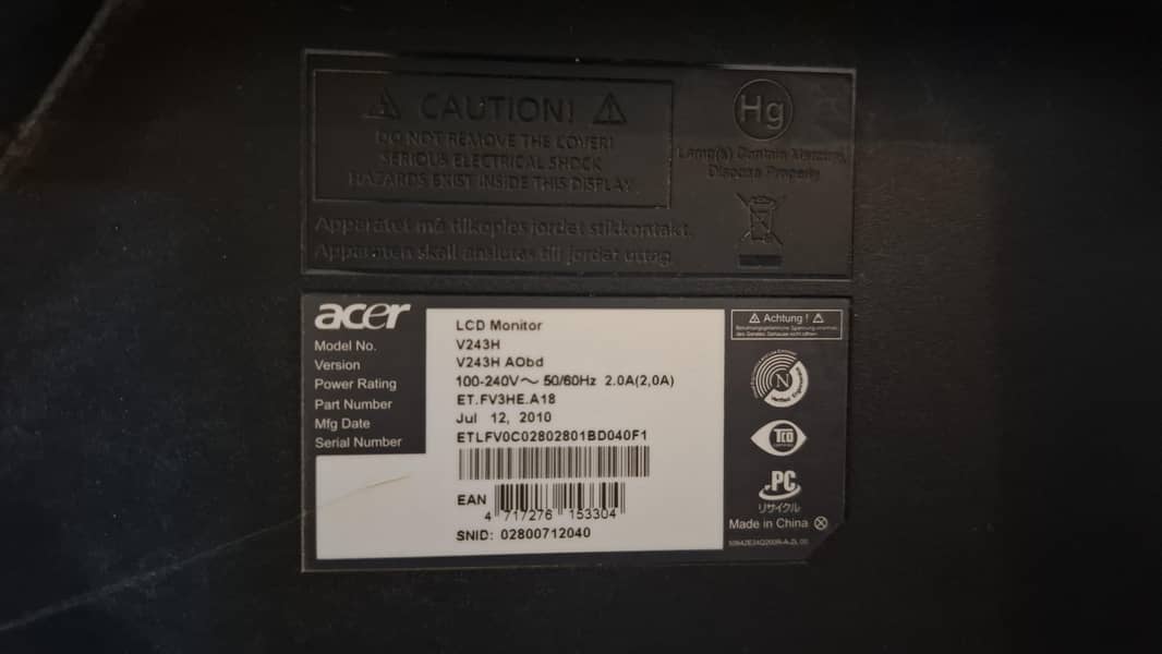 Acer LCD 3