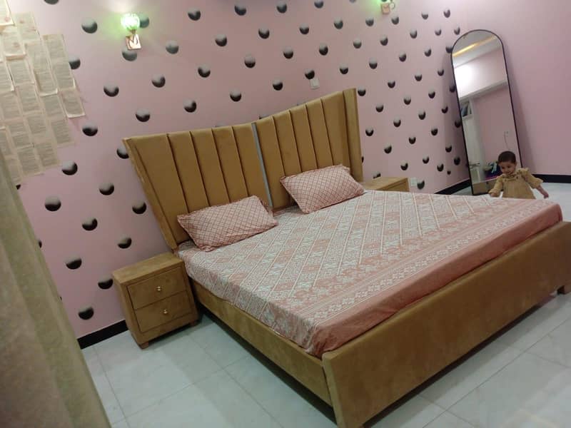 Bed with side Table 1