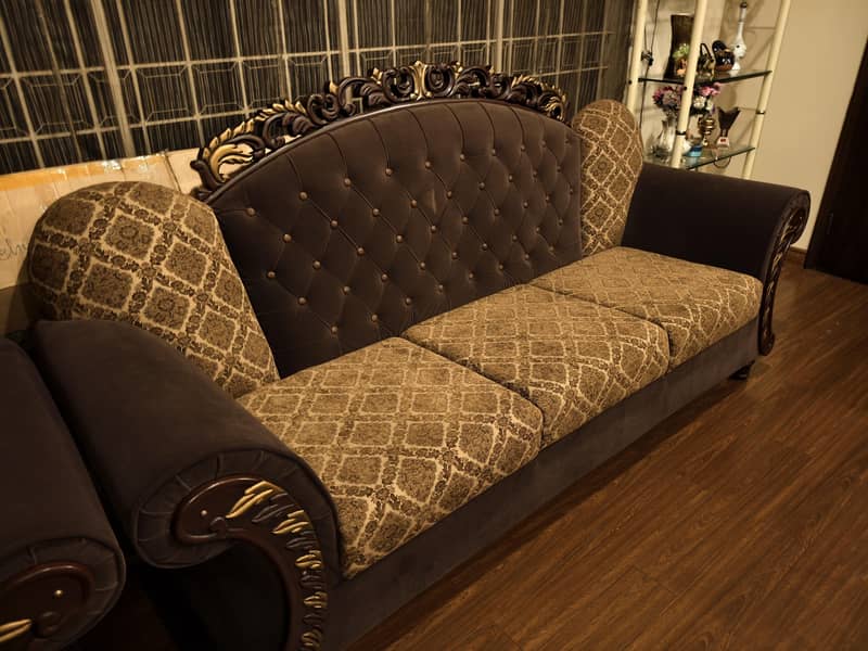 Classic Solid Sofa Set 2