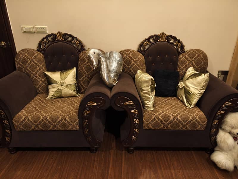 Classic Solid Sofa Set 3