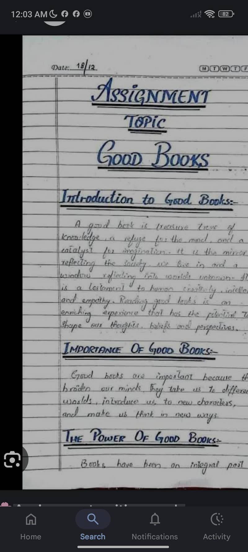 handwriting work 0