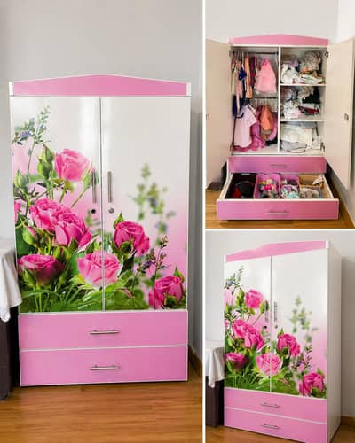 Baby Wardrobe / Kids Wooden Cupboard – Excellent Condition