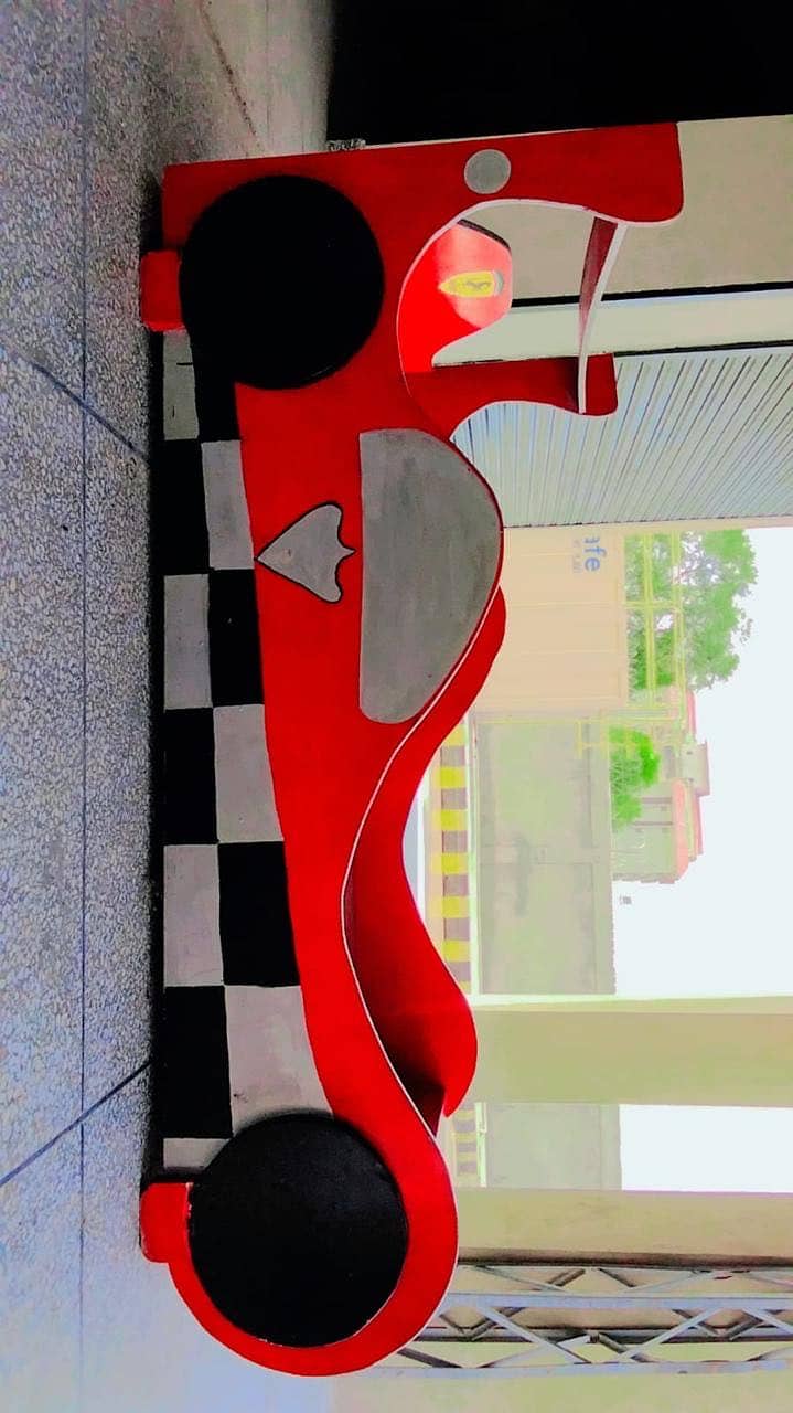 Car bed with side table 4