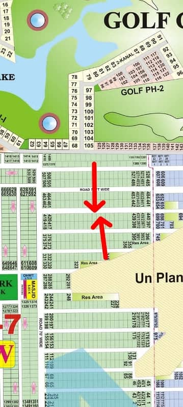 2 Kanal Residential Plot Available For Sale W Block, DHA Phase 7 (Near DHA Raya)