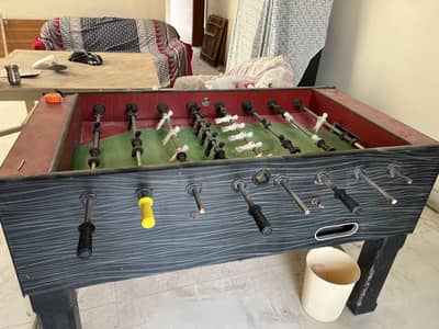 Foosball game football hand game