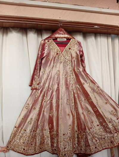 Maroon Fancy Wedding Angrakha | Wedding Dress | Bridal Dress