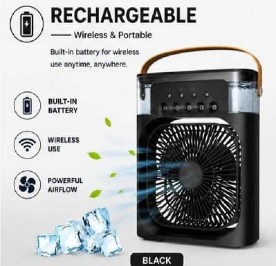 Mist Air Fan Cooler , Mini Air Conditioner with water  Spray