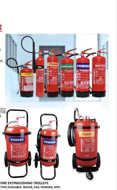 Fire Extinguisher / DCP / CO2 / AFFF / Safety Equipments / halaotron