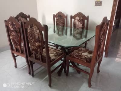 original sheeshum 6 chairs dining table