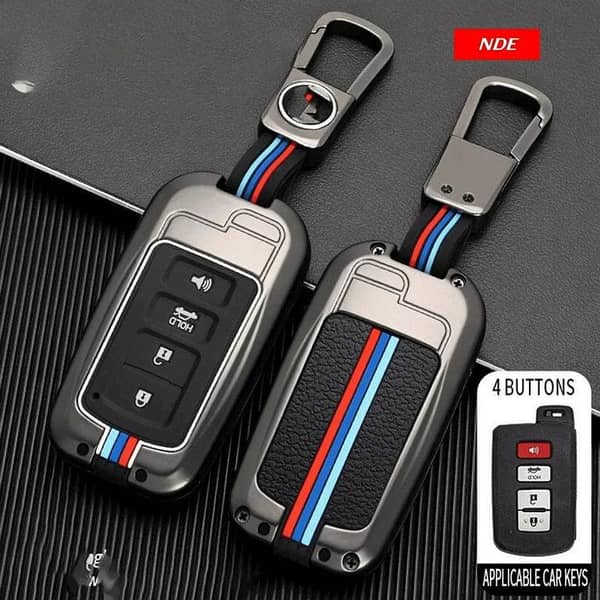 Toyota Corolla Grande Metal Remote Key Cover 4 Buttons