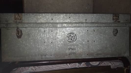 Sliver steel storage trunk