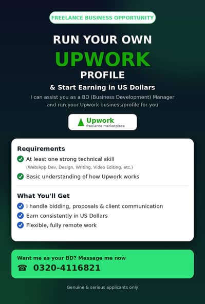 Your Upwork Bidder (Sr. Business Developer)