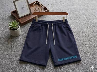 Men's Stylish Casual Shorts - Plan Black Sweat Shorts for Daily Wear