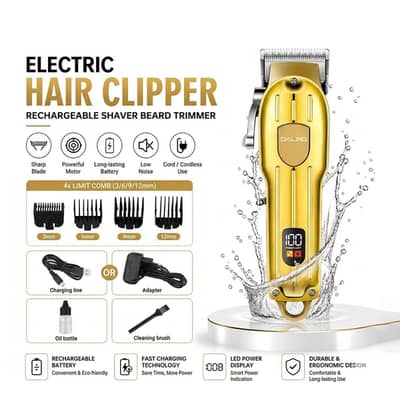 DALING 1538A Electric Hair Clipper Rechargeable Shaver Beard trimmer