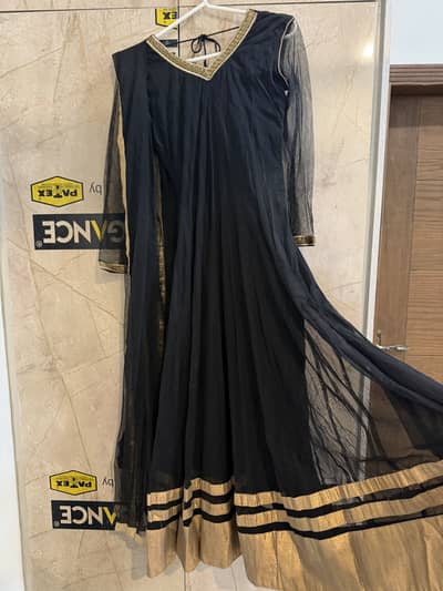 Black long frock maxi dress