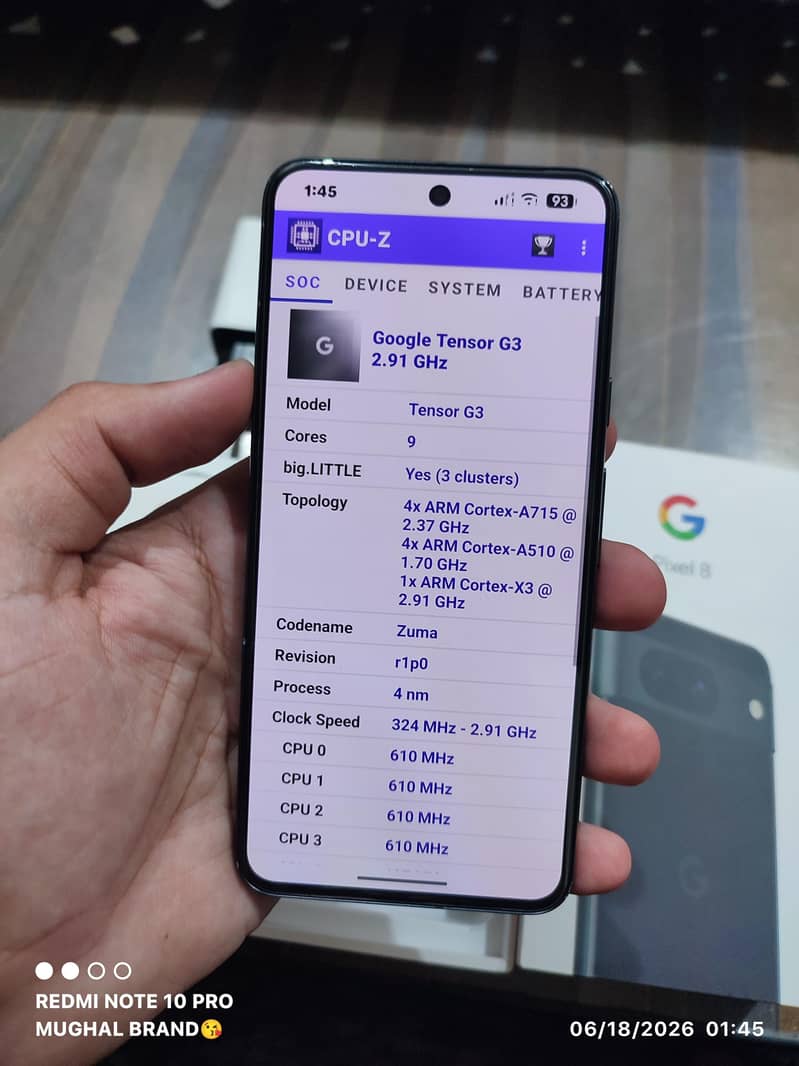 Google Pixel 8 5G ( Full Box ) 10