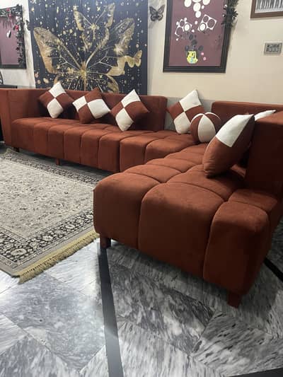 L-shaped sofa