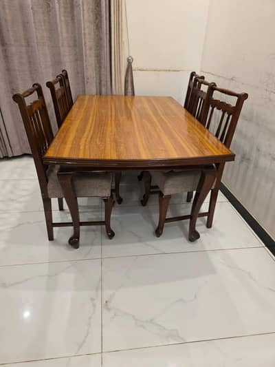 Premium Solid Sheesham Wood 6-Seater Dining Table Set for Sale
