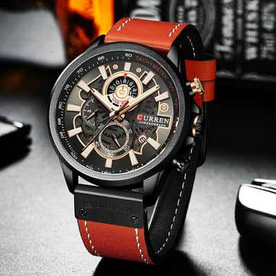 Curren watches contact 0303-2392465 with box and warranty card