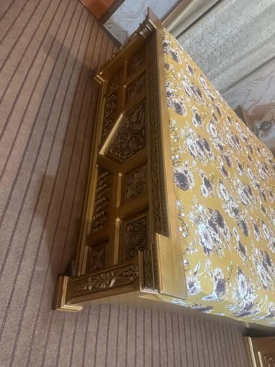 like new bed set pure wooden deco paint