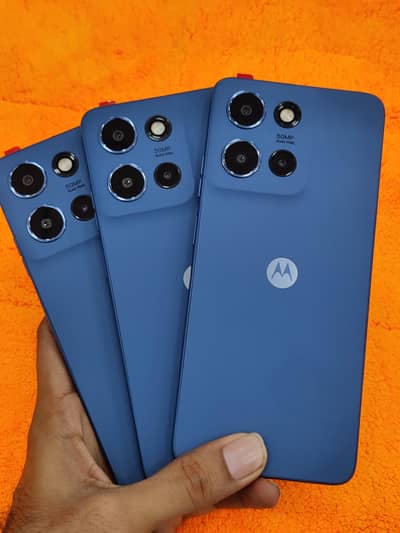 Moto G 5G (2025) Sim+Esim approved 4+4/128 GB leather Blue