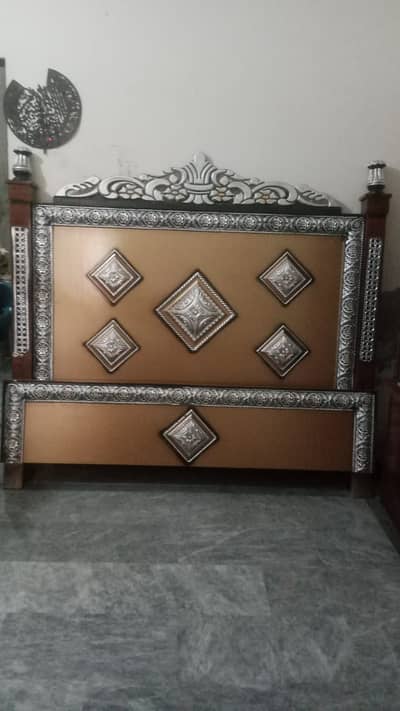 Room Double Bed + 2 Side Tables - Good Condition Urgent Sale