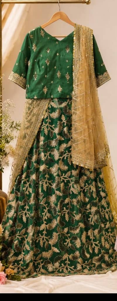 Green Lehenga