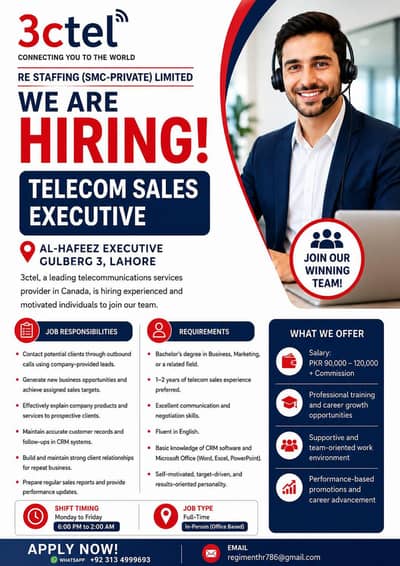 TeleSales Jobs || Jobs in Lahore , Online Jobs
