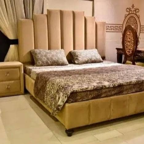 Bed with two side table 4