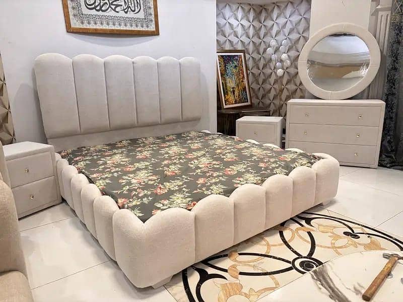 Bed with two side table 8