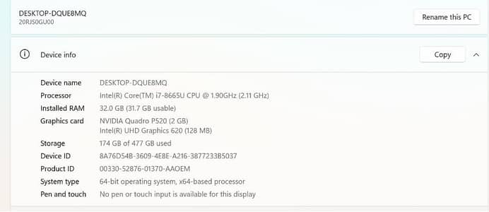 Lenovo ThinkPad — Intel Core i5 8th Gen | 32/512 2GB