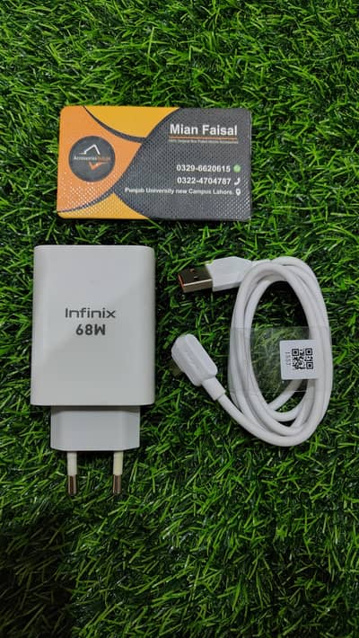 Infinix / Tecno 68w 45w 33w Charger Cable 100% original box pulled