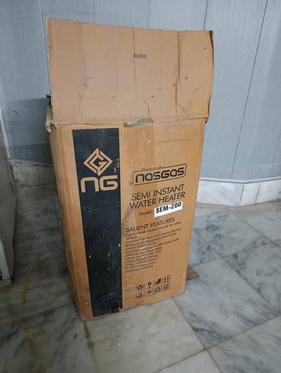 NG Nasgas Semi Instant Water Heater. Model SEM-200 (Never Used) 