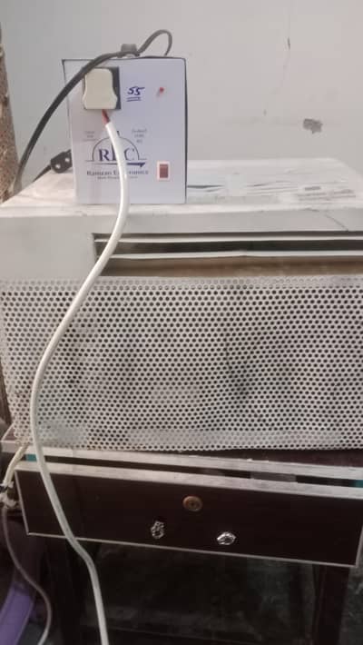 window AC half done all okay
