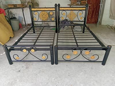 2 iron Single bed