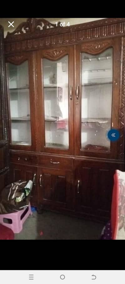 showcase made with pure wooden
