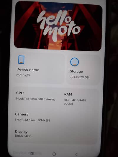 Motorola Moto G15