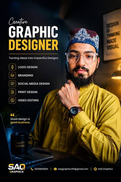 I'm a graphic designer and Content creator and logo maker