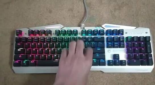 Full mechanical RGB keyboard metallic body