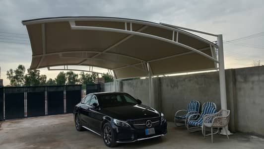 Tensile parking shade - Pvc car roof - Canopy shade - Marquee shed